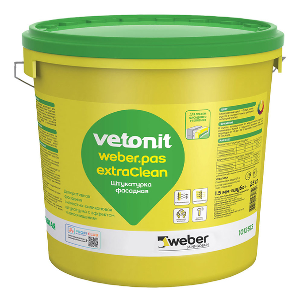 вебер.пас экстраклин 2мм шуба 100А 25кг. Декоративная силикатно-силиконовая штукатурка