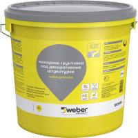 Ветонит Вебер прим уни 25кг фасадная грунтовка перед нанесением декоративных штукатурок