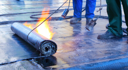 Монтаж плоской кровли