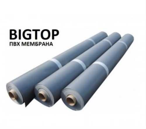 ПВХ-мембрана BIGTOP V RP 1,2мм (2,10х25) серая ПВХ-мембрана BIGTOP V RP 1,2мм (2,10х25) серая