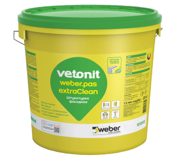 вебер.пас эстраклин 2мм короед 100А 25кг. Декоративная силикатно-силиконовая штукатурка
