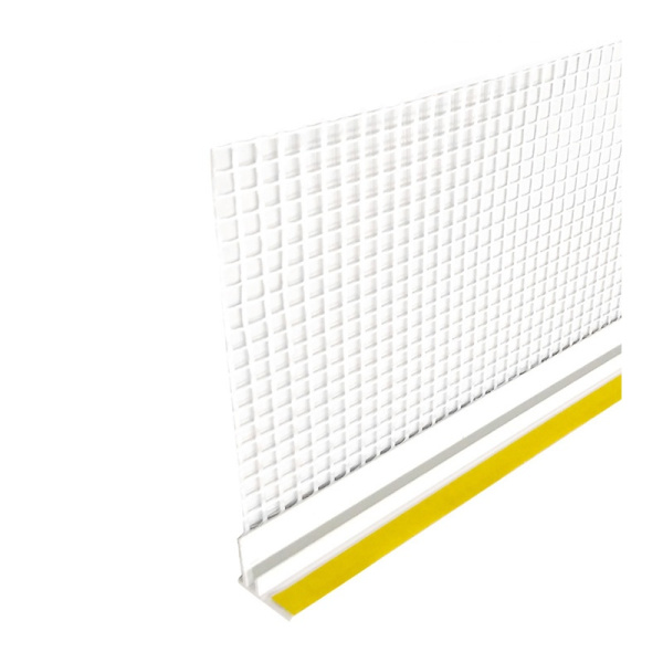 Профиль примыкающий оконный с армирующей сеткой 6х2400 ПВХ